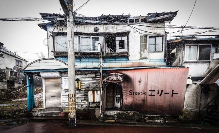 Заброшенный шахтерский город в Японии
