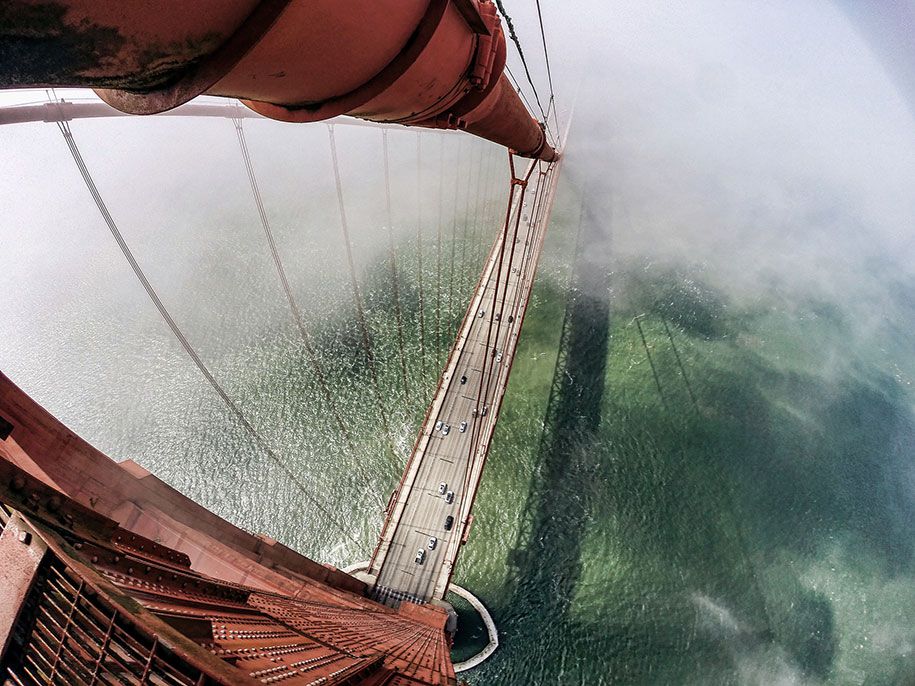 Фотографии с высоты моста Золотые Ворота
