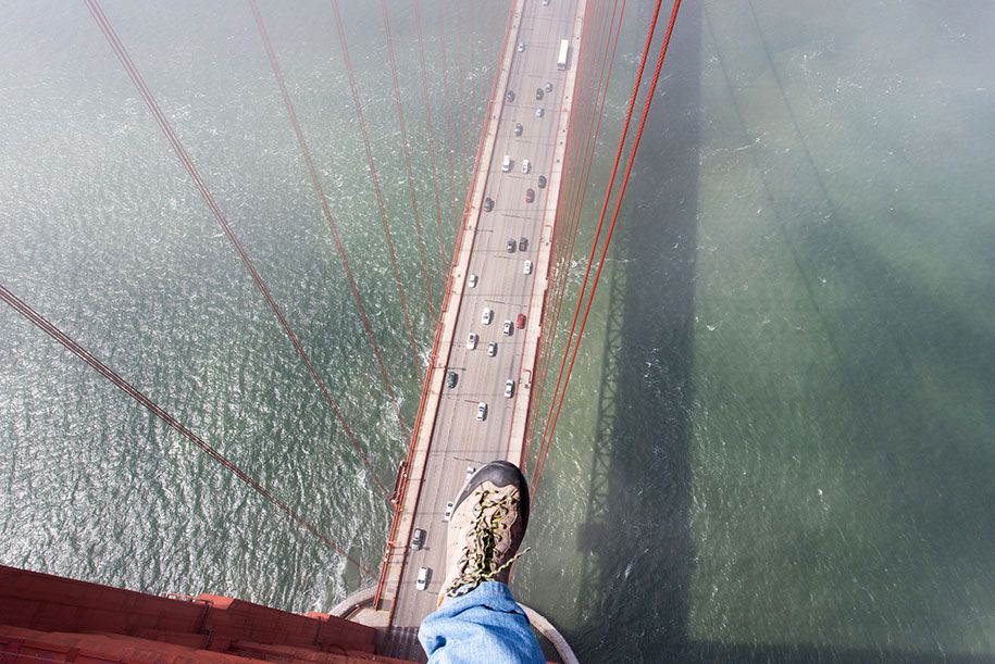 Фотографии с высоты моста Золотые Ворота