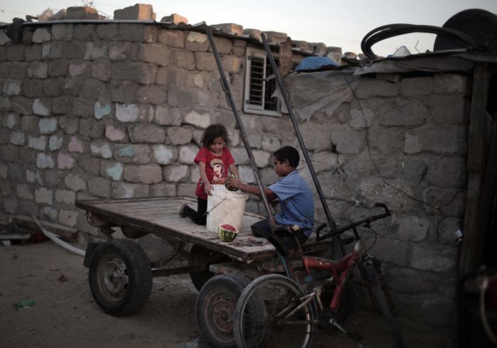 Трущобы беженцев в Секторе Газа