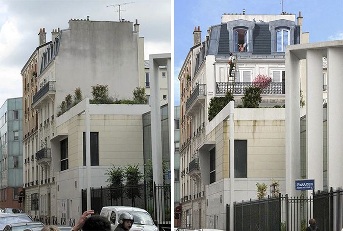 Французский художник превращает стены зданий в произведения искусства