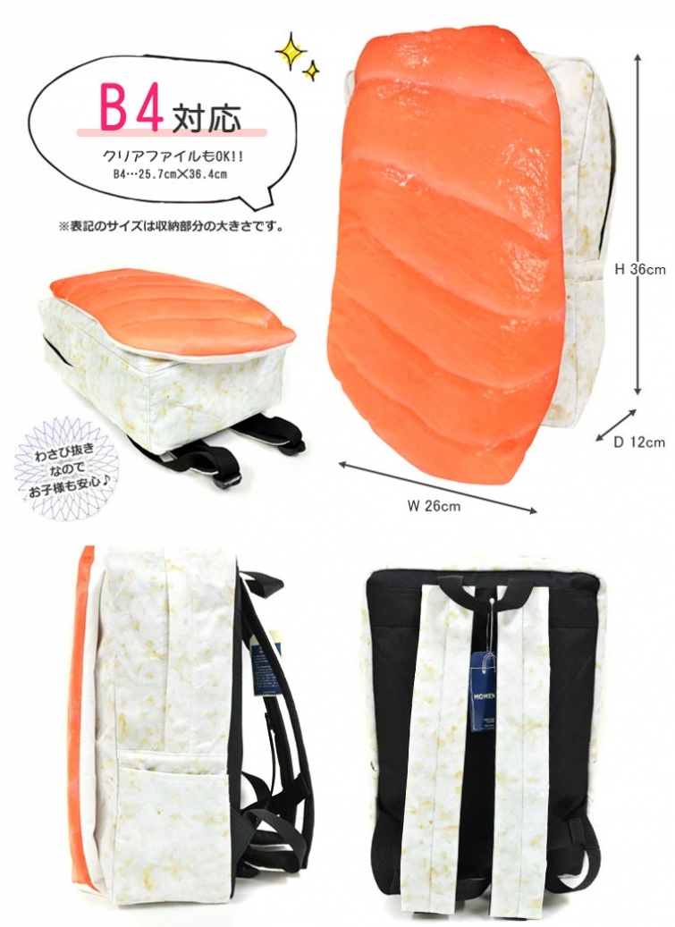 Рюкзаки в виде японских суши
