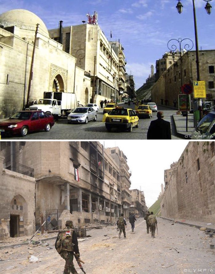 Крупнейший город Сирии Алеппо до войны и сейчас