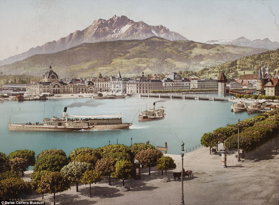 Цветные фотографии главных туристических мест конца XIX века