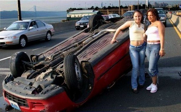Женщины за рулем и необычные происшествия
