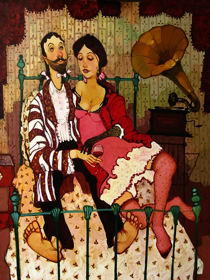 Картины с грузинскими мотивами от художника Отара Имерлишвили