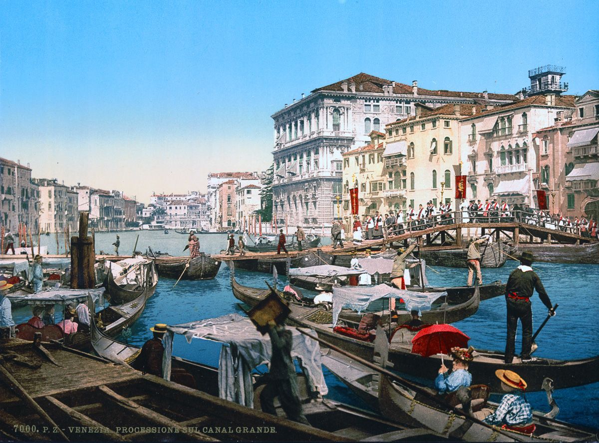 Венеция на цветных открытках 1890 года