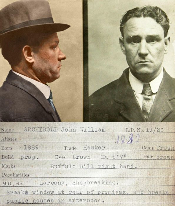 Цветные снимки британских преступников 1930-х годов