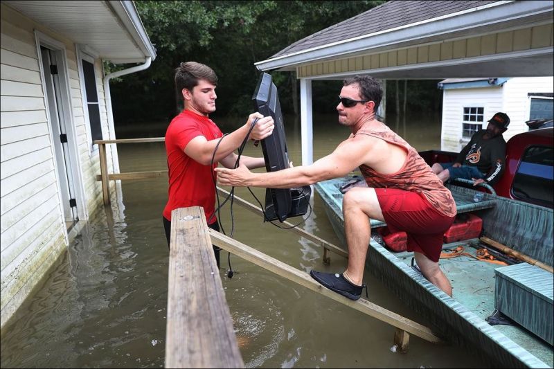 Сильнейшее наводнение в Луизиане