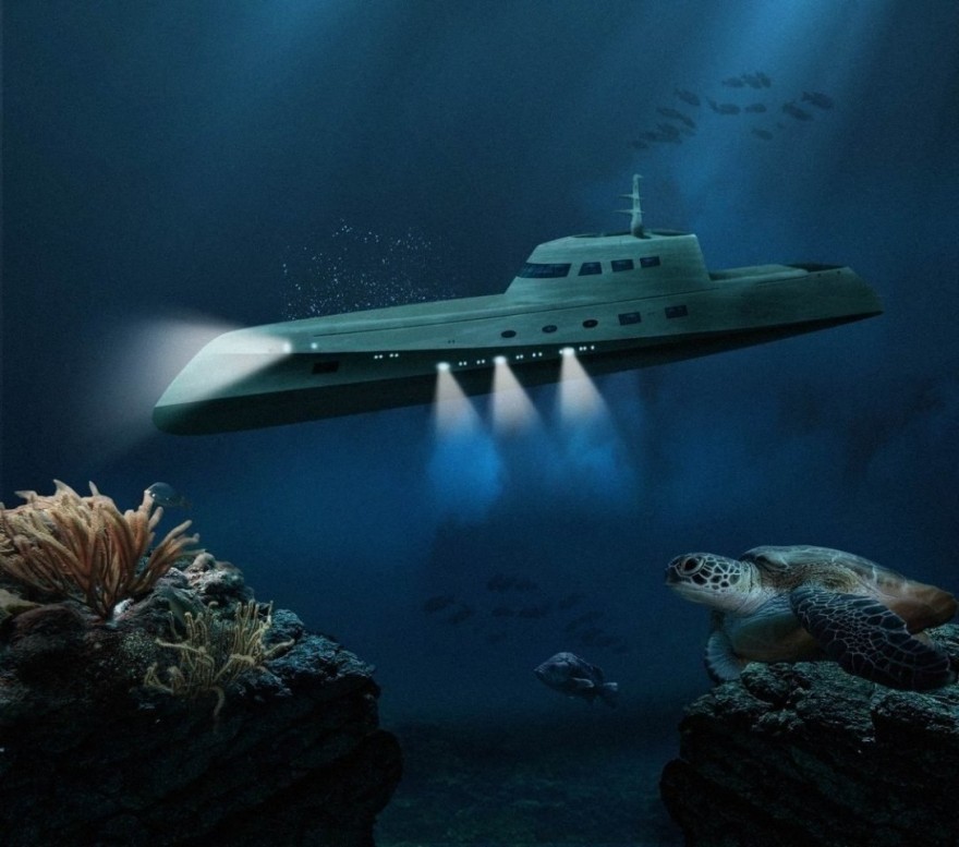 Luxury-субмарина для путешествий под водой