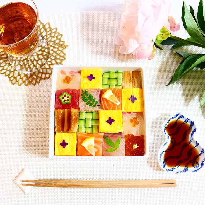 Мозаика из суши - последний тренд японской кулинарной моды