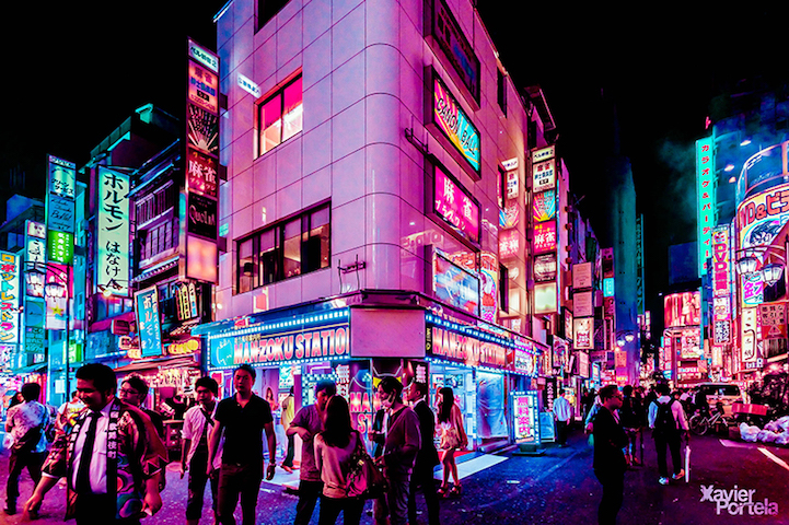 Энергетика ночного Токио от фотографа Хавьера Портелы