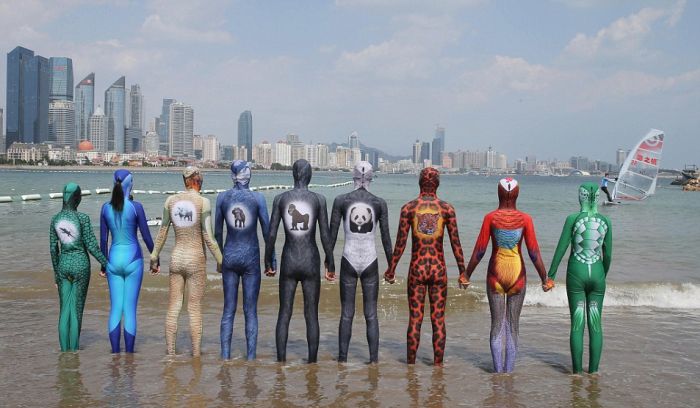 Китайские купальные костюмы фейскини