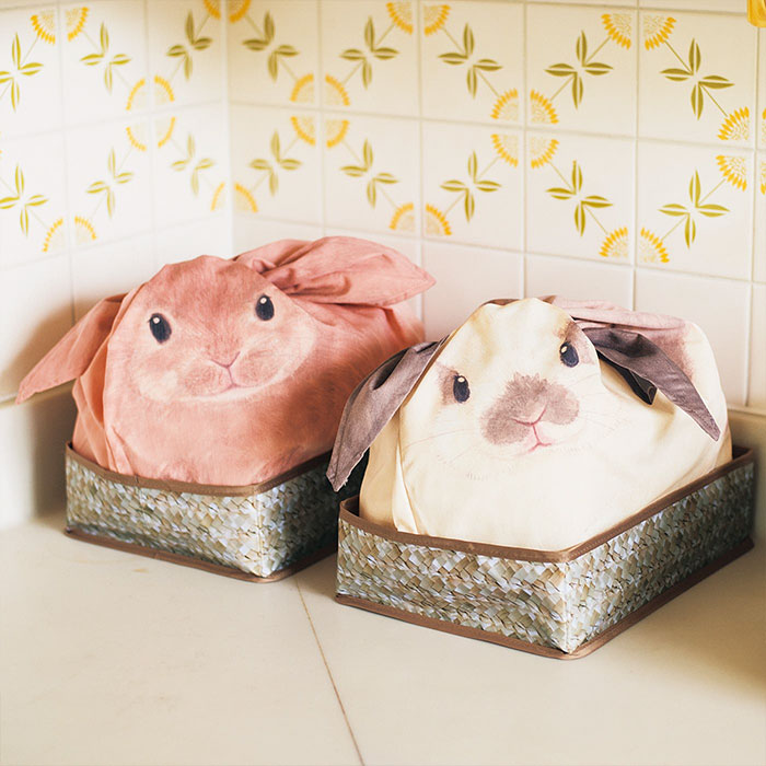 Японские сумки в виде кроликов для важных домашних мелочей