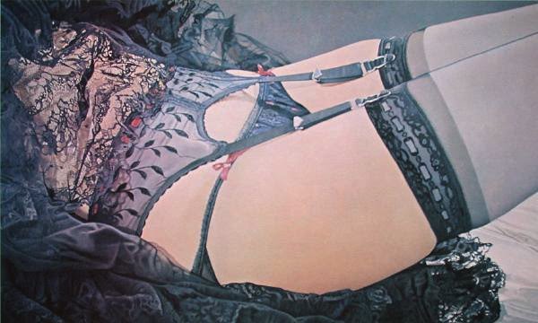 Картины женских бедер в нижнем белье от американского художника Джона Касера