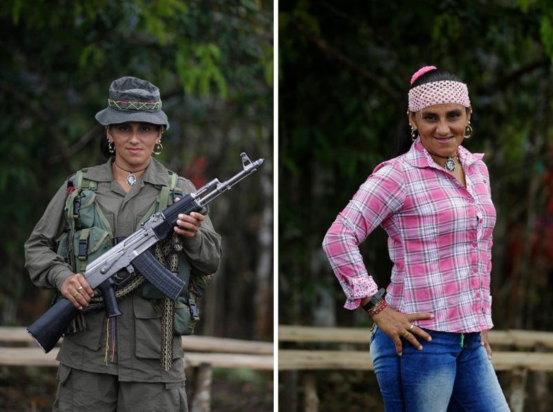 Девушки революционных сил Колумбии готовятся в мирной жизни