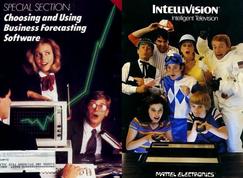 Реклама компьютерной техники из каталогов 80-х годов
