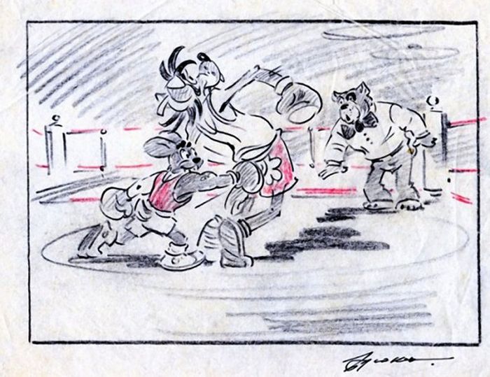Рабочие эскизы популярных советских мультфильмов
