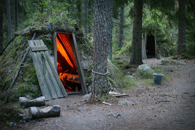 Дикий отель в лесах Швеции