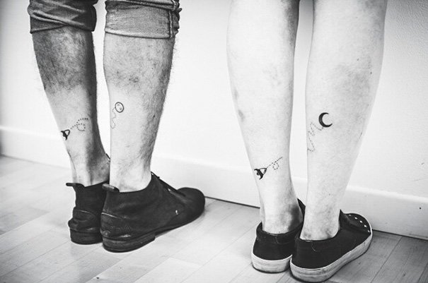 Парные татуировки для друзей и близких