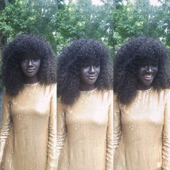 Худия Диоп - модель с самой темной кожей в мире