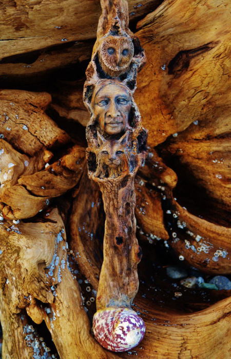 Потрясающие скульптуры из коряг дарят ощущение сказочного волшебства и чудес