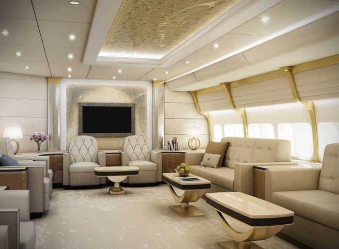 Роскошный воздушный дворец Boeing 747-8 VIP