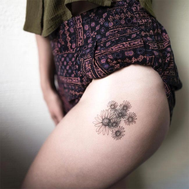 Утонченные минималистичные татуировки