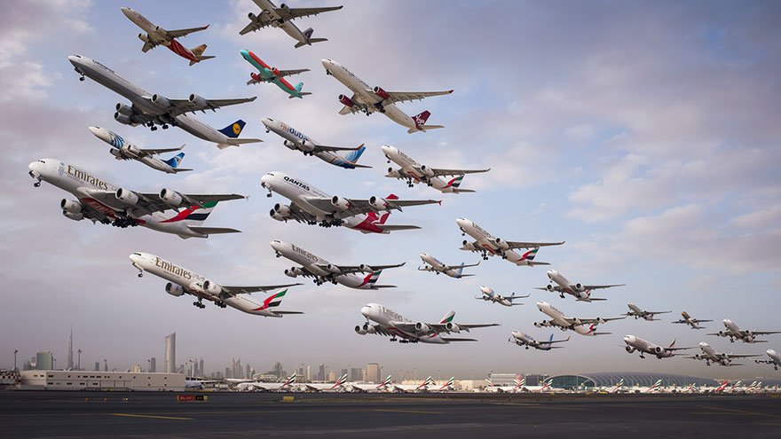 Воздушный трафик в фотографиях Майка Келли