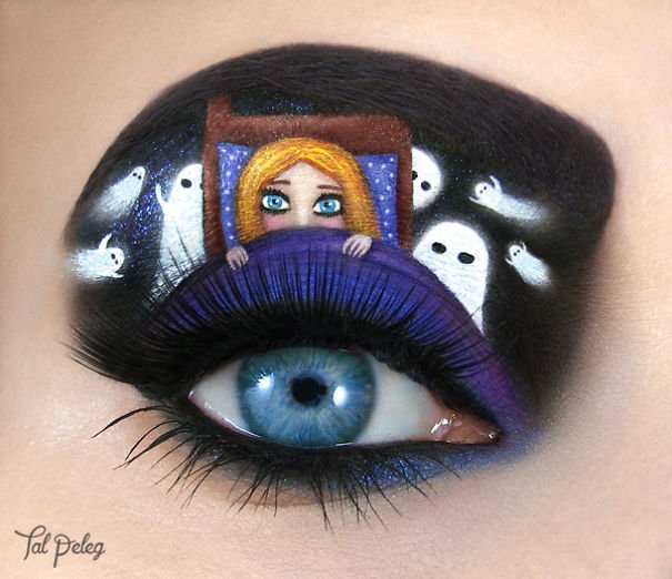 Хэллоуинский макияж глаз от Тал Пелег