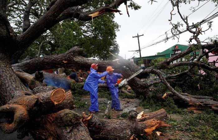 Последствия мощного тайфуна Хайма на Филиппинах
