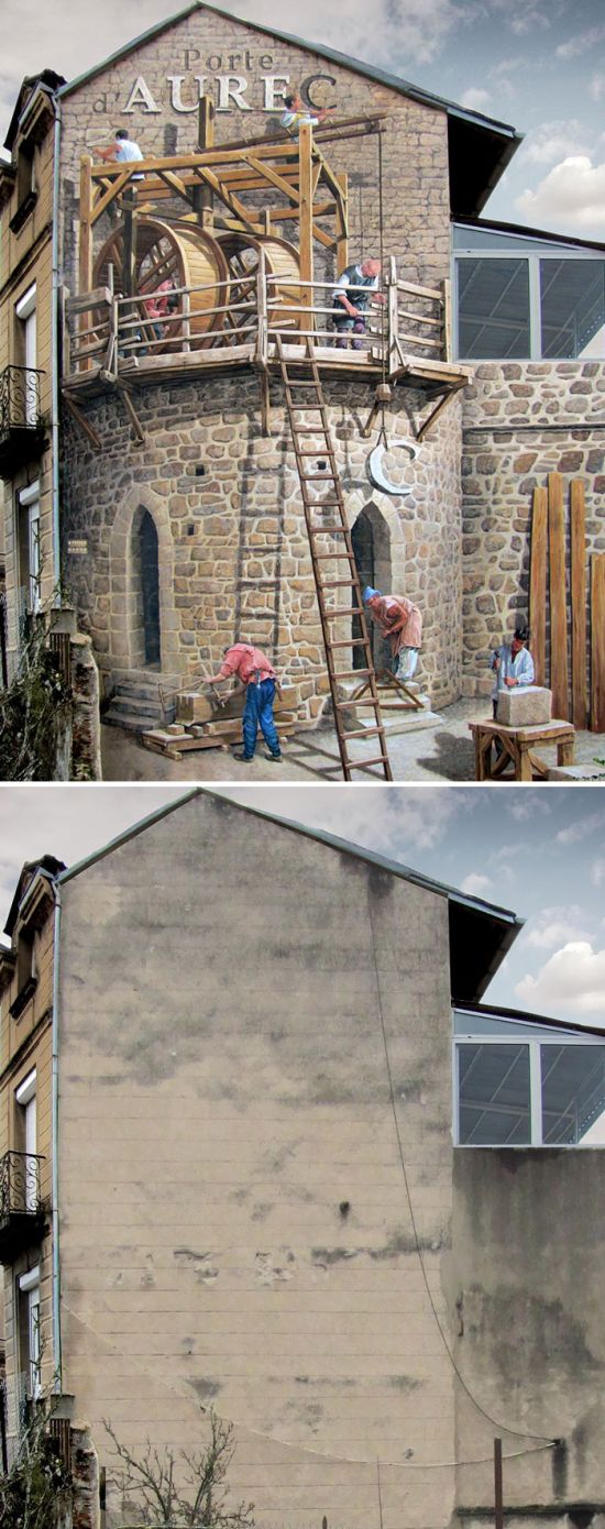 Уличные художники преображают здания: до и после