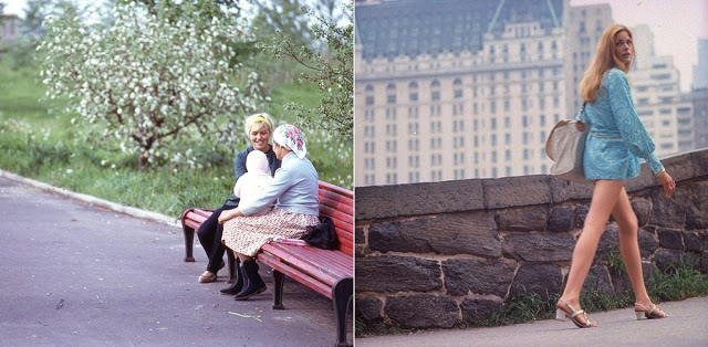 Восток и Запад: цветные фото Москвы и Нью-Йорка в 1969 году