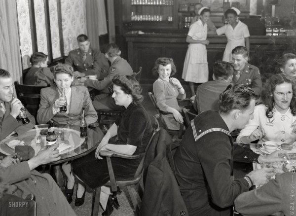 Американские кафе 1940-х годов
