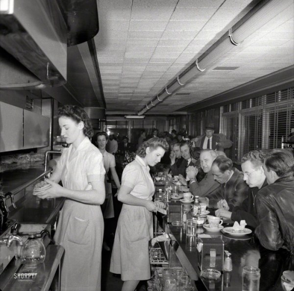 Американские кафе 1940-х годов