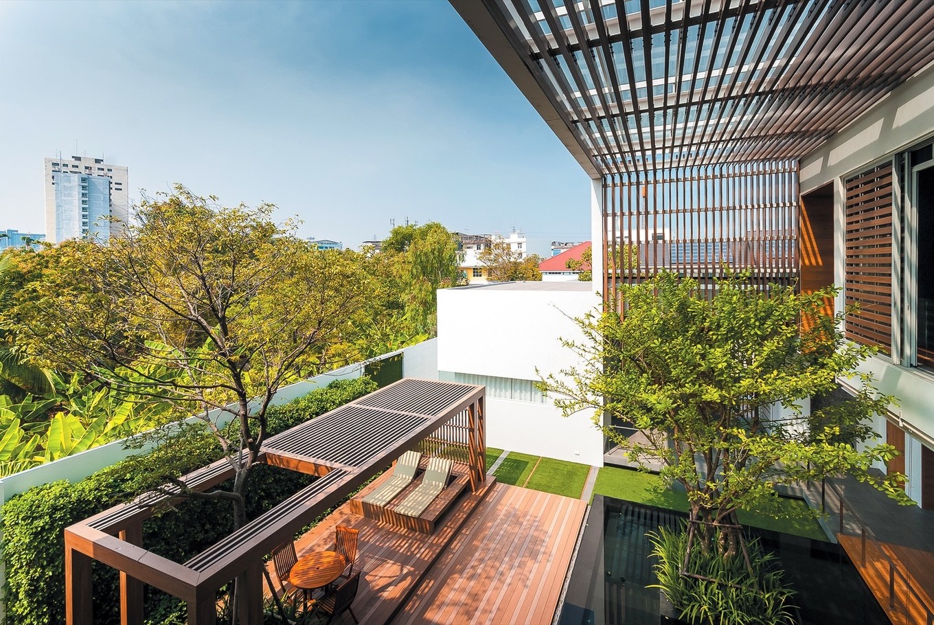 Природа и архитектура в проекте дома в Таиланде