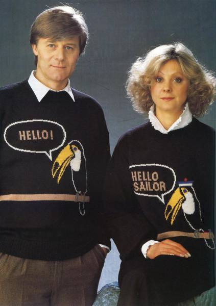 Модные свитера 1980-х