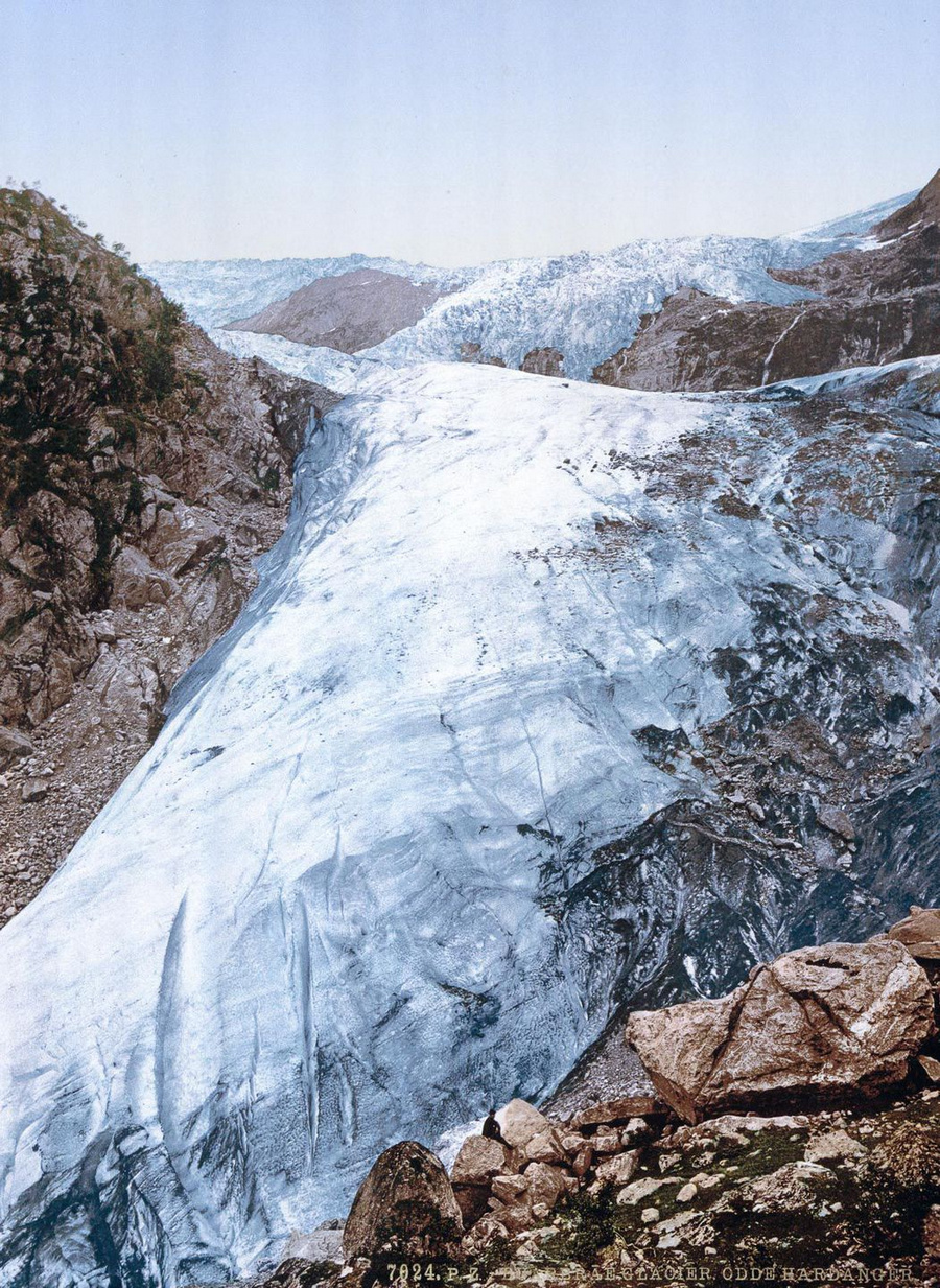 Великолепные цветные открытки: ледники и фьорды Норвегии в 1890-х годах