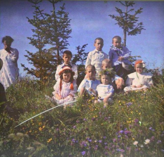 Цветные фотографии от Леонида Андреева, сделанные более 100 лет назад