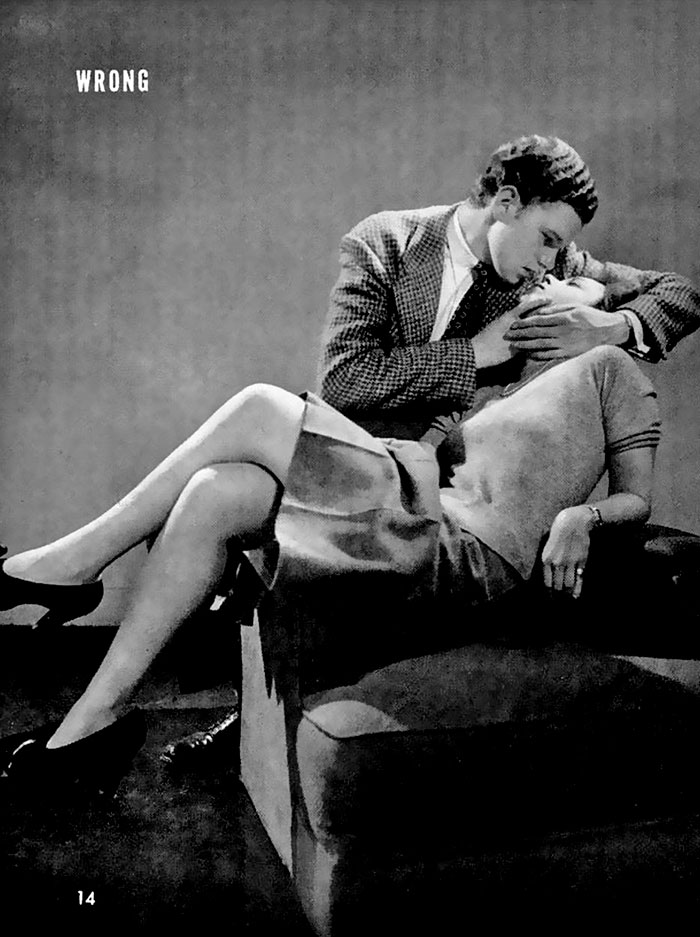 Пособие 1940-х учит правильно целоваться