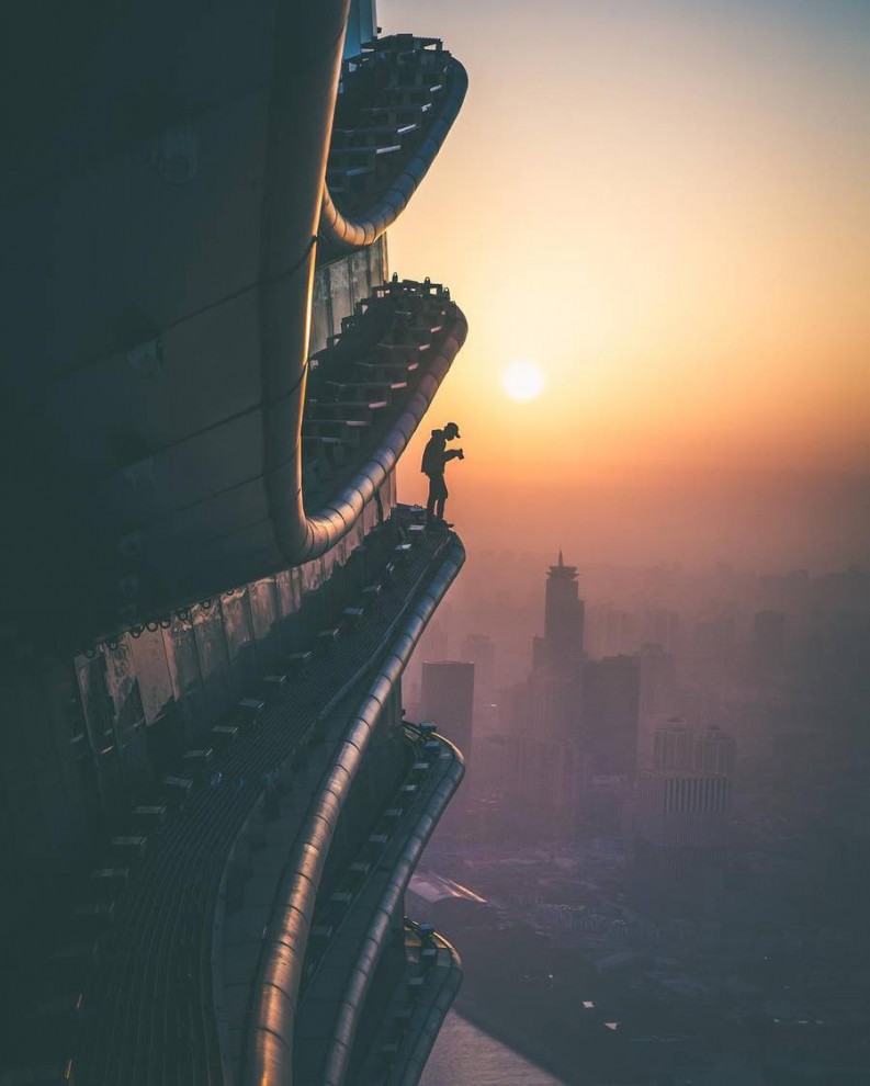 Шанхай c высоты небоскрёбов от Оливера Шоу