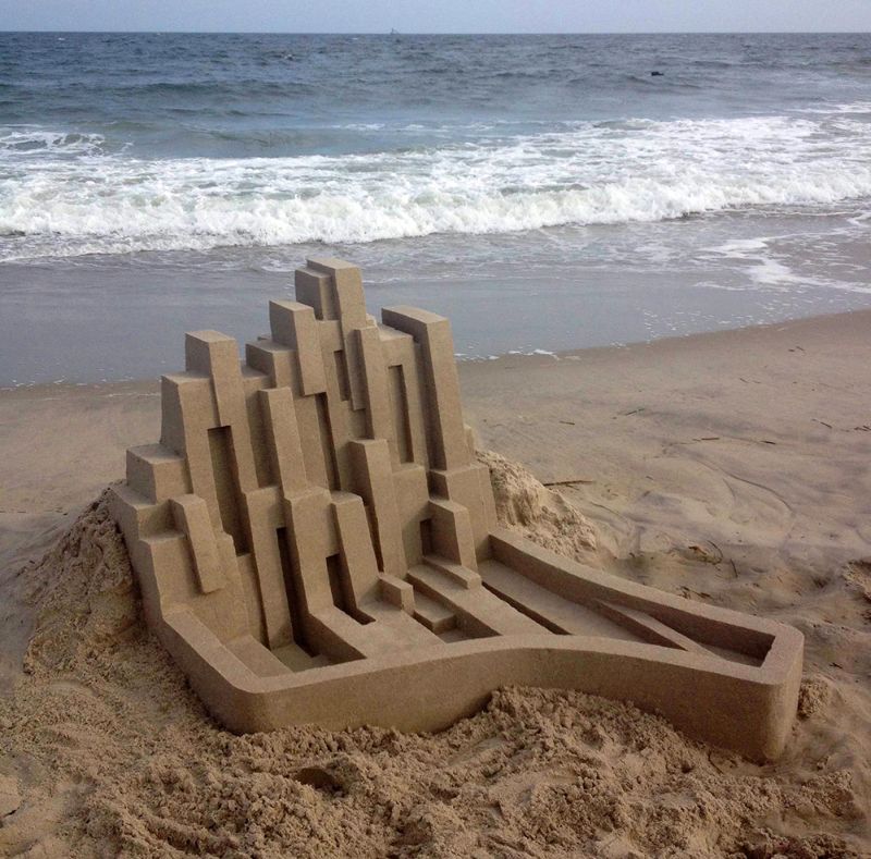 Песочные замки в стиле модерн от Кэлвина Сайберта