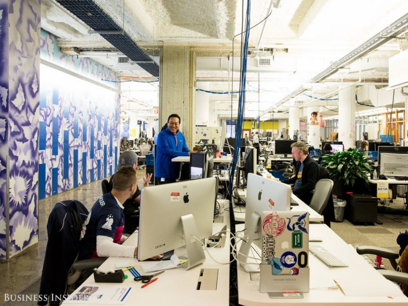 Внутри офиса Facebook в Нью-Йорке