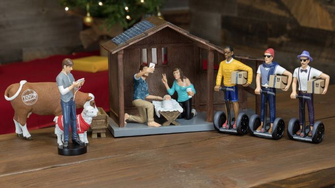 Как бы выглядела сцена рождения Иисуса Христа в 2016 году
