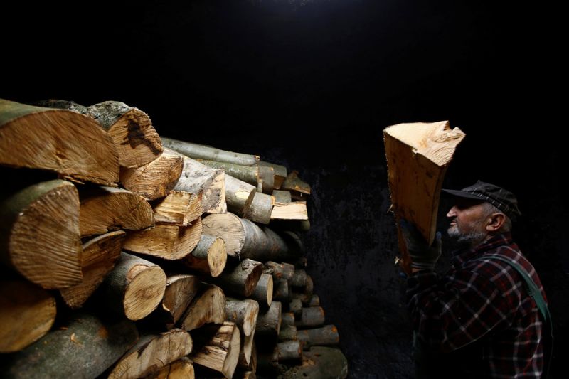 Как делают древесный уголь в горном лесу Польши