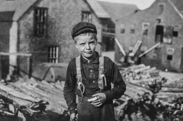 Юные работники рыбных заводов США в начале XX века