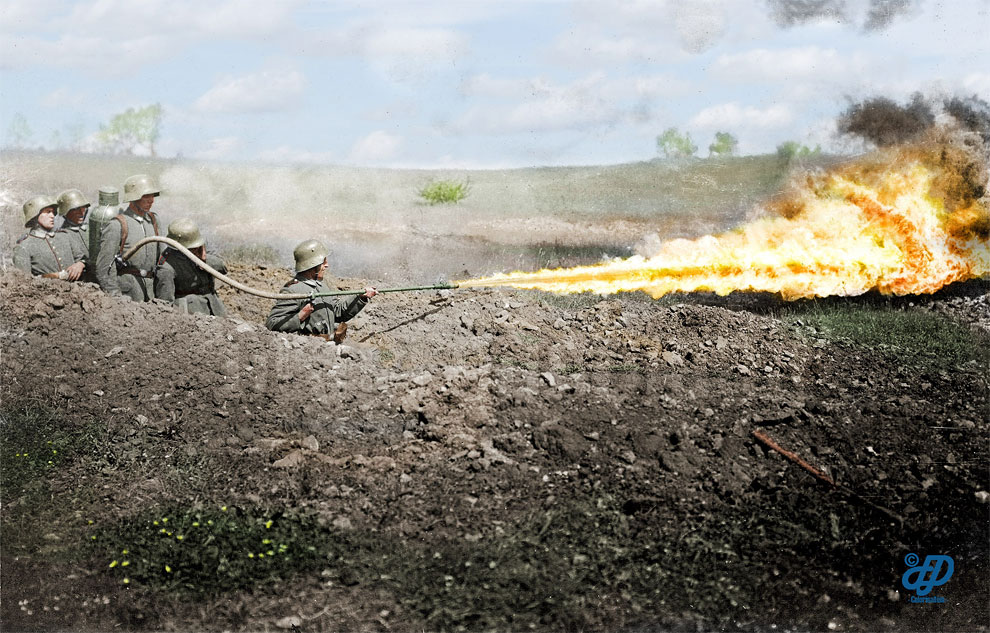 Цветные снимки солдат Первой мировой войны