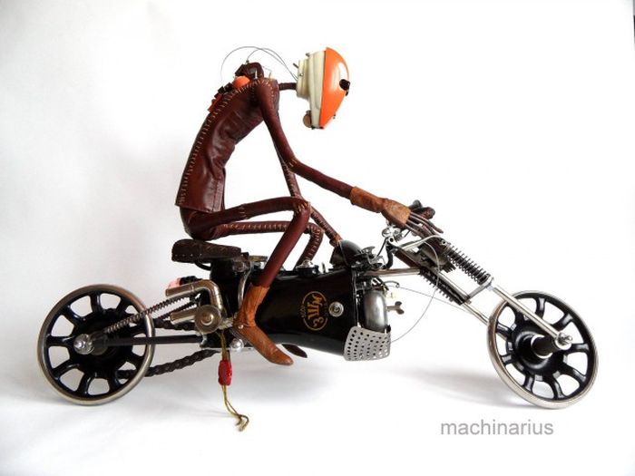 Потрясающие стимпанк-роботы от Машинариуса