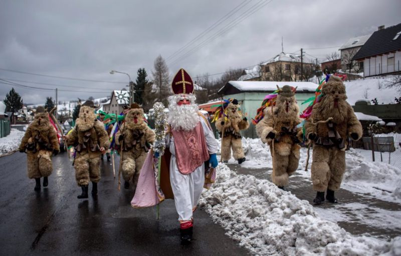 Костюмированный Рождественский парад в Чехии