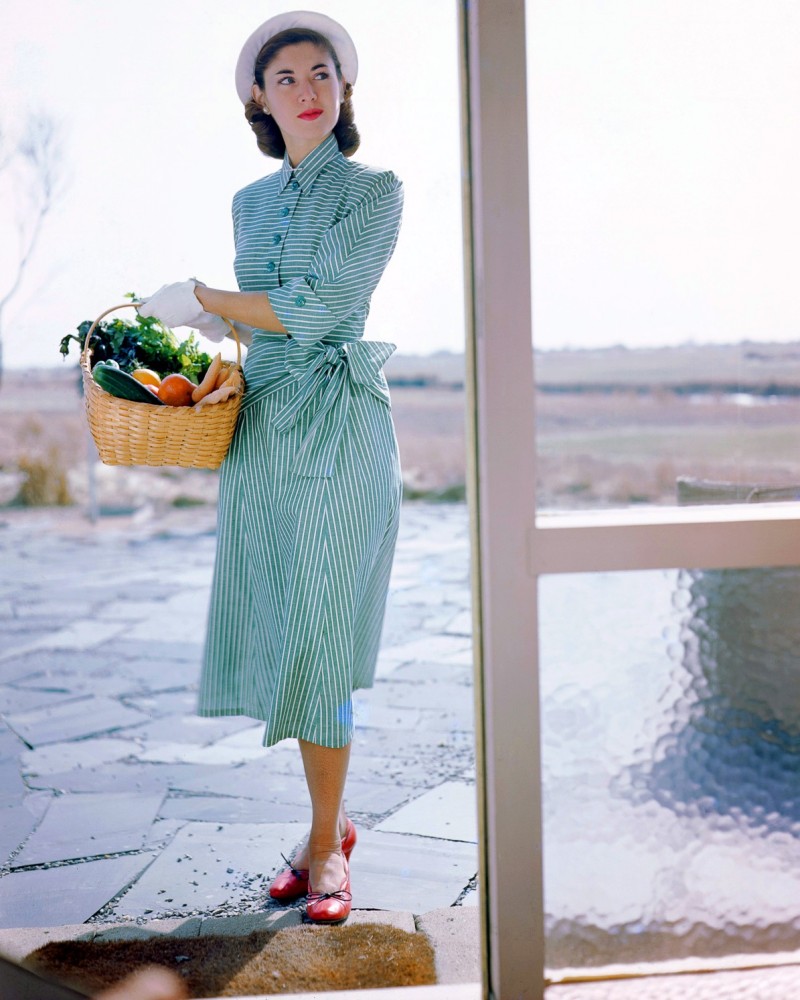 Мода в 40-х в цвете и высоком разрешении